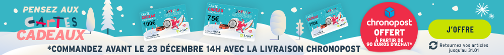 Cartes cadeaux chrono offert