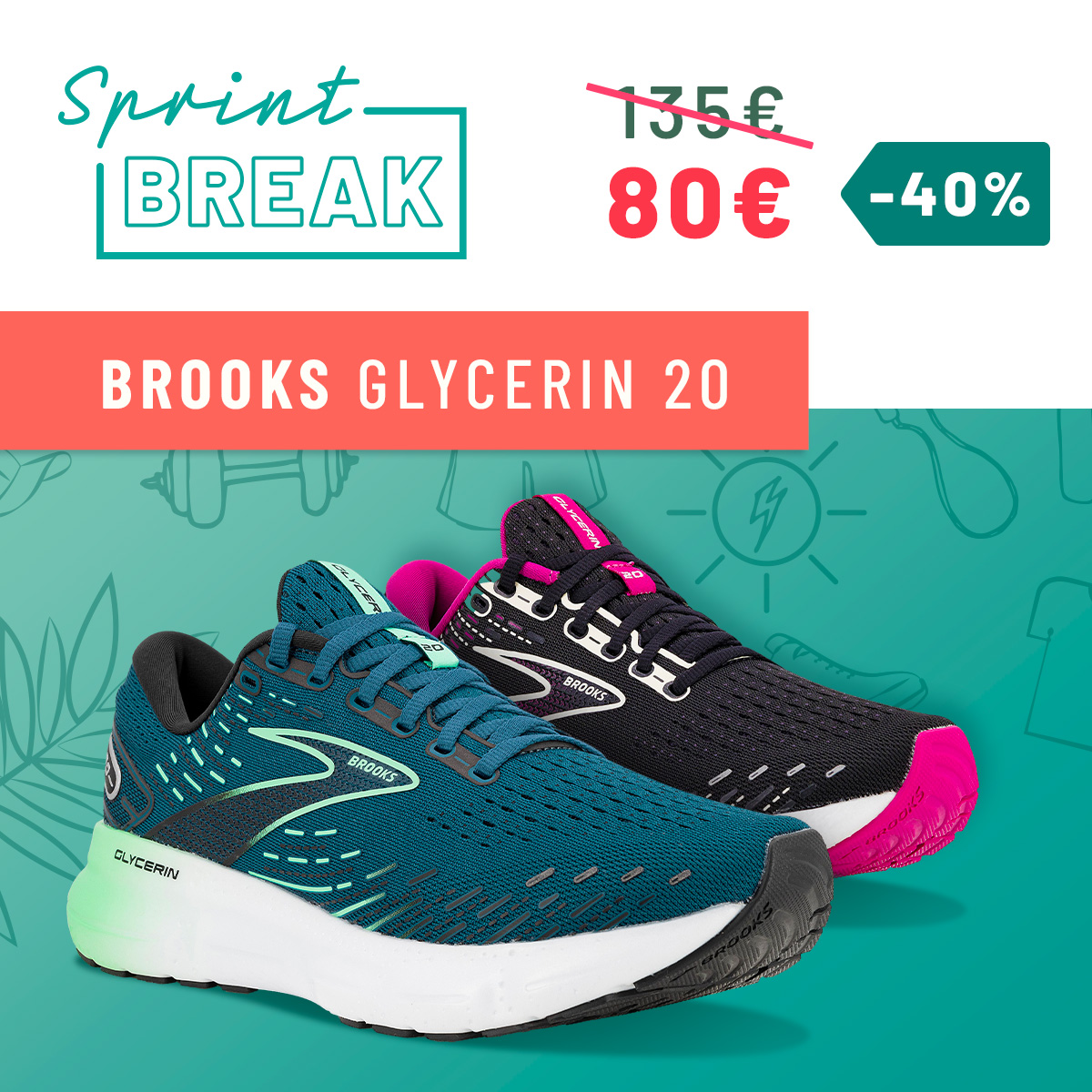 Chaussures homme/femme Brooks Glycerin 20
