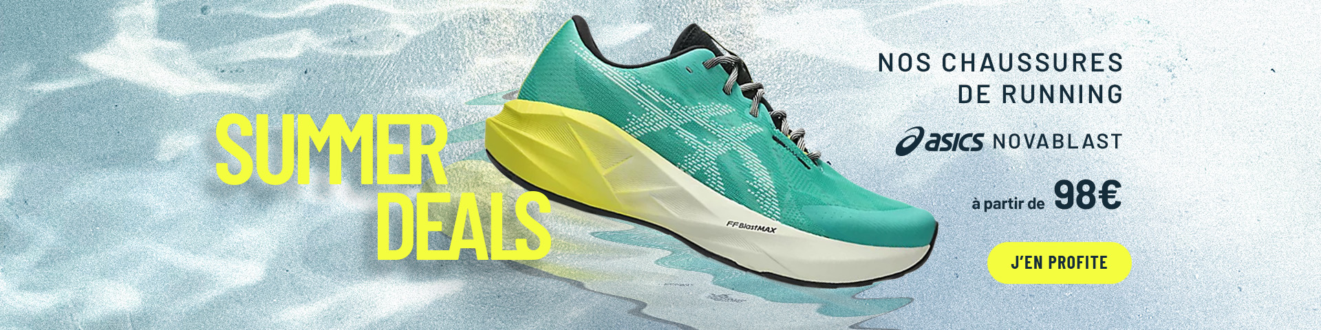 Nos chaussures de running ASICS Novablast partir de 98 