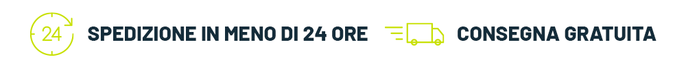 Spedizione in meno di 24 ore - 5% Cashback - Consegna gratuita