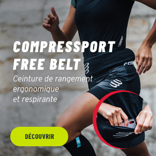 Compressport freebelt Ceinture de rangement ergonomique et respirante pour transporter nutritions et effets personnels