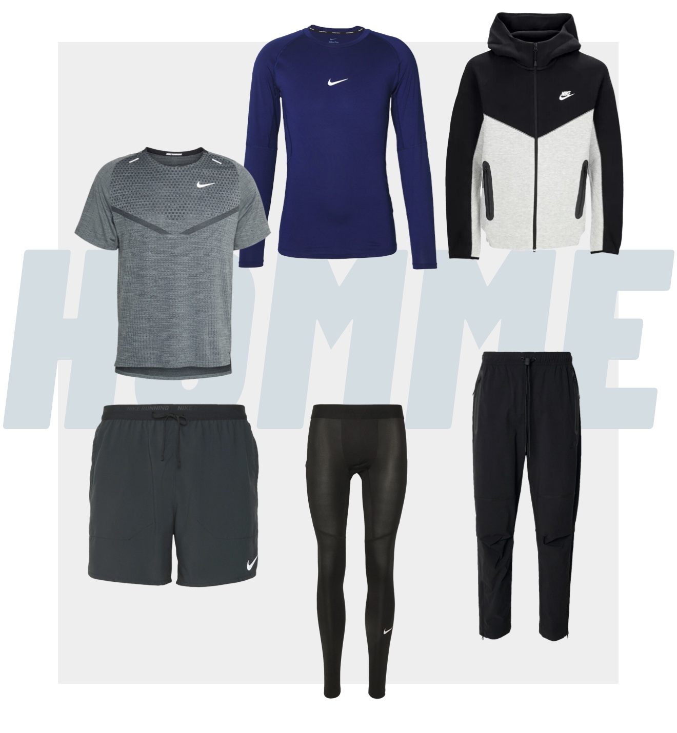 V&ecirc;tements Nike homme pour le fitness et les entrainements en salle de sport