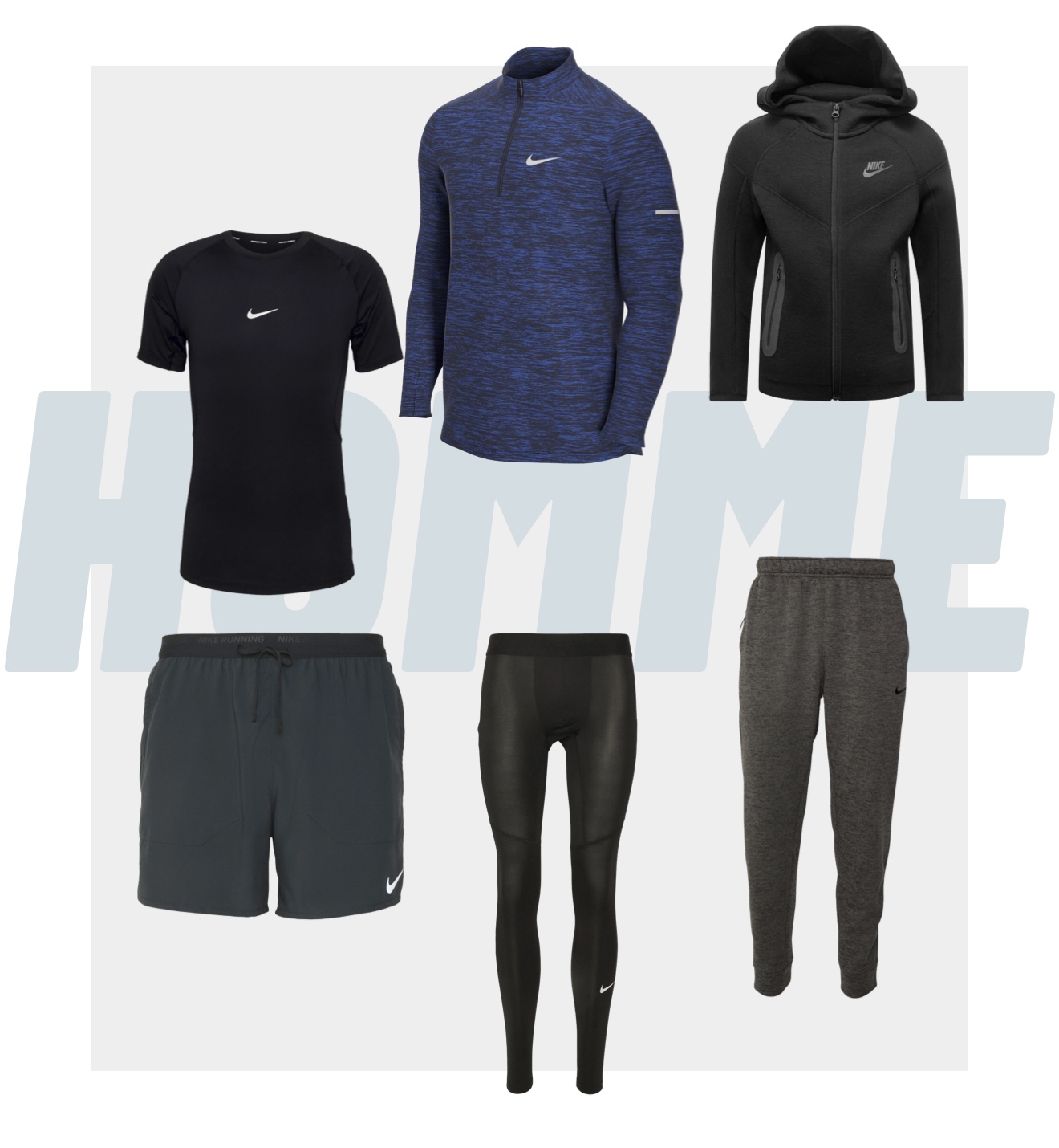 Vêtements Nike homme pour le fitness et les entrainements en salle de sport