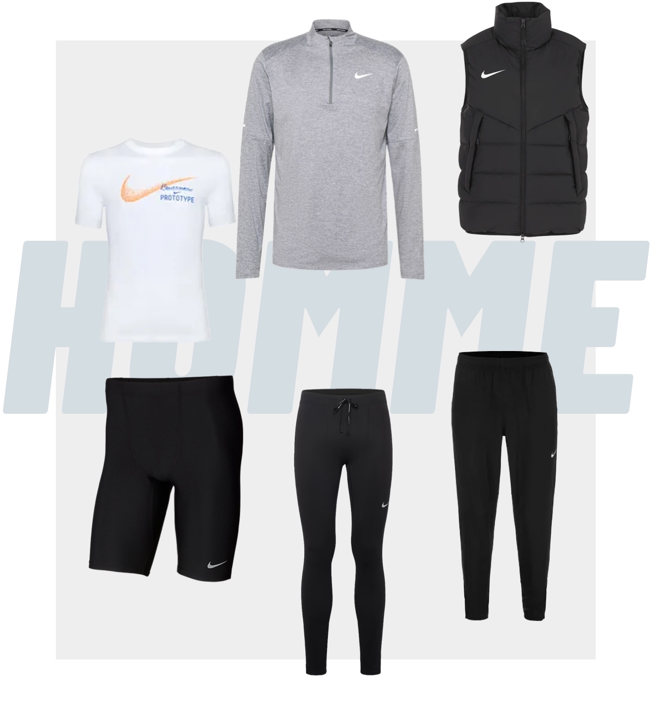 v&ecirc;tements homme pour l'athl&eacute;tisme de la marque Nike