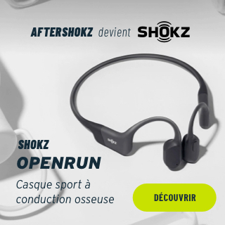 AfterShokz devient Shokz ! Retrouvez toute la gamme des casques audio OpenRun (ex Aeropex).