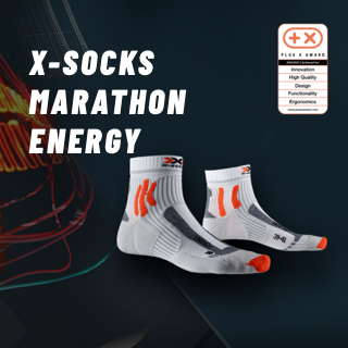 Chaussette X-Socks Marathon Energy Des technologies innovantes pour se préparer de manière optimale