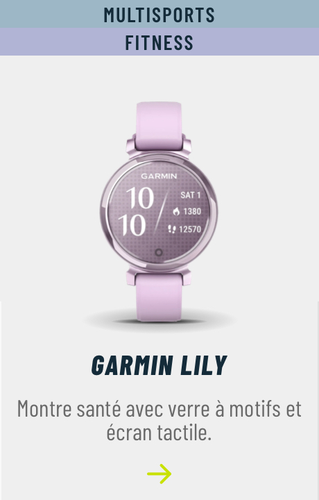 Montre connect�e femme Garmin lily