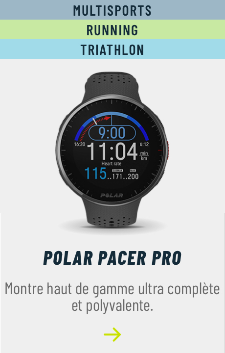 montre polar pacer pro