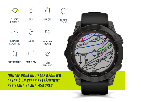 Garmin Fenix : collection de montres GPS multisports - Garmin Fenix 7